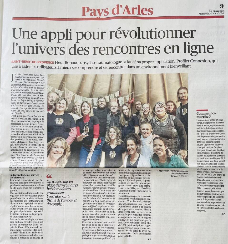 Profiler Connexion dans la Provence 20 Mars 2024